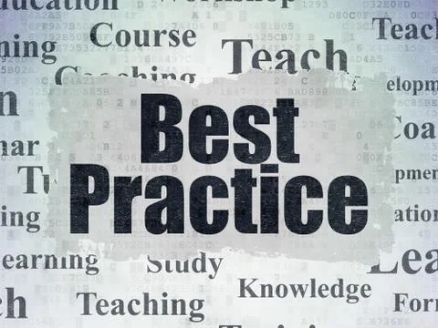 Education concept: Best Practice on Digital Data Paper background Иллюстрация