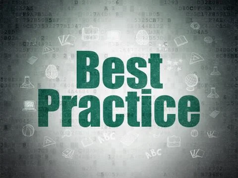 Education concept: Best Practice on Digital Data Paper background 스톡 일러스트