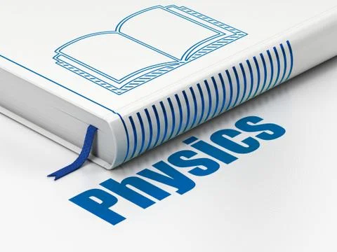Education concept: book Book, Physics on white background Stock Illustration