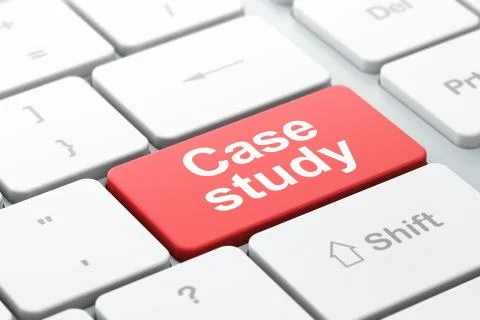 Education concept: Case Study on computer keyboard background 스톡 일러스트
