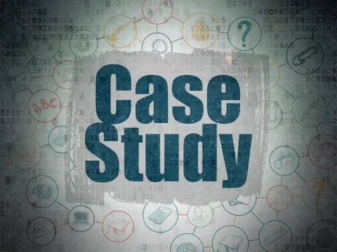 Education concept: Case Study on Digital Paper background Stock-Illustration