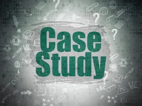 Education concept: Case Study on Digital Paper background Stock-Illustration