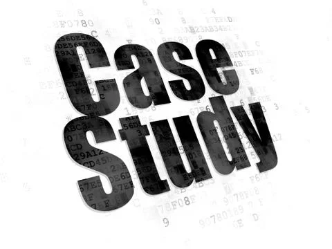 Education concept: Case Study on Digital background Illustrazione stock