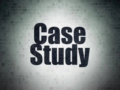 Education concept: Case Study on Digital Paper background イラスト素材
