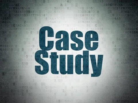 Education concept: Case Study on Digital Data Paper background Stock-Illustration