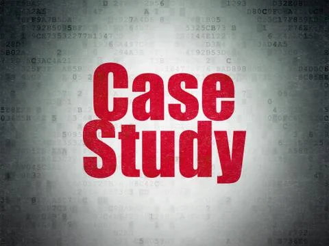 Education concept: Case Study on Digital Data Paper background 스톡 일러스트
