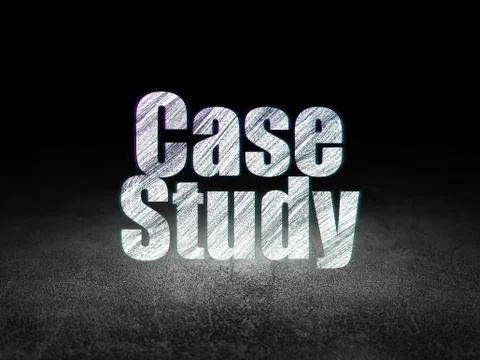 Education concept: Case Study in grunge dark room 스톡 일러스트