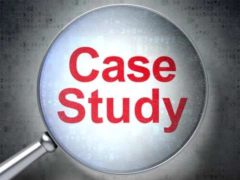 Education concept: Case Study with optical glass Stock Illustration