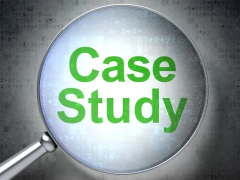 Education concept: Case Study with optical glass Stock Illustration