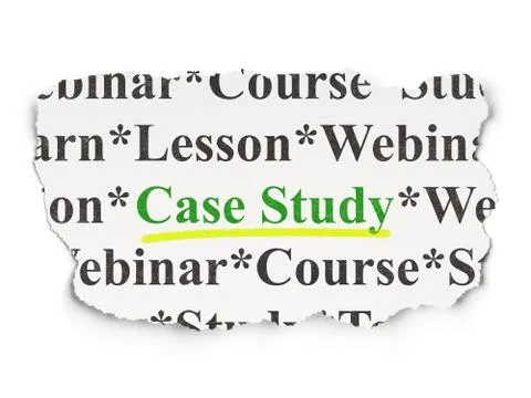 Education concept: Case Study on Paper background Stock Illustration