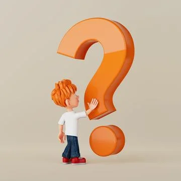 Education Concept. The Child Strives for Knowledge. Cartoon Character Teena.. Illustrazione stock