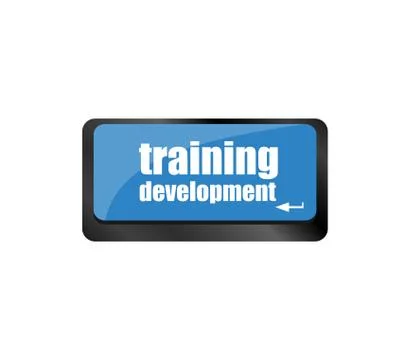 Education concept. computer keyboard with word Training development 스톡 일러스트