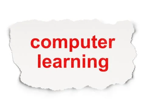 Education concept: Computer Learning on background Stock Illustration