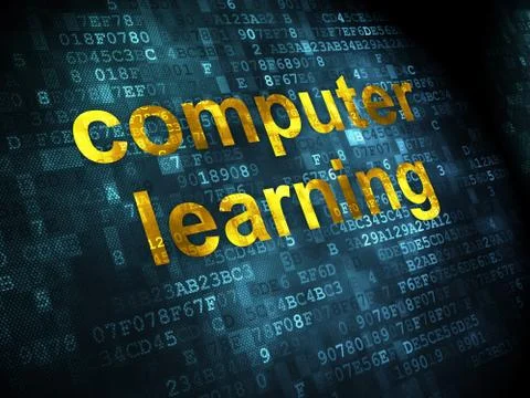 Education concept: Computer Learning on digital background Stock-Illustration
