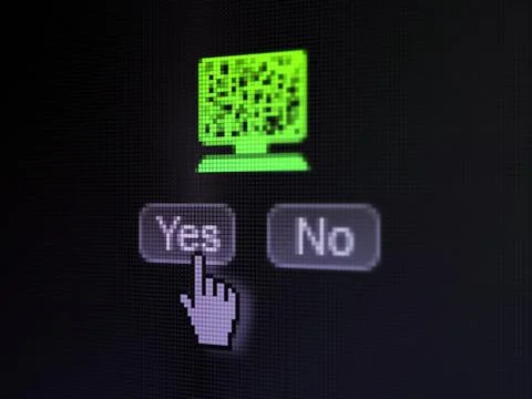 Education concept: Computer Pc on digital computer screen 스톡 일러스트