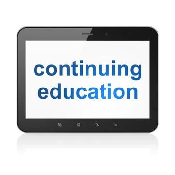 Education concept: Continuing Education on tablet pc computer Stock Illustration
