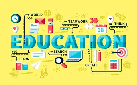 Education concept design Stock Illustration