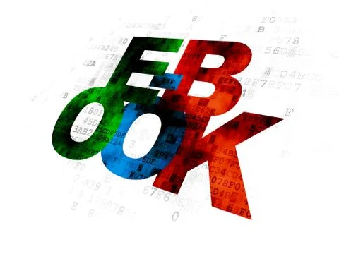Education concept: E-Book on Digital background Иллюстрация