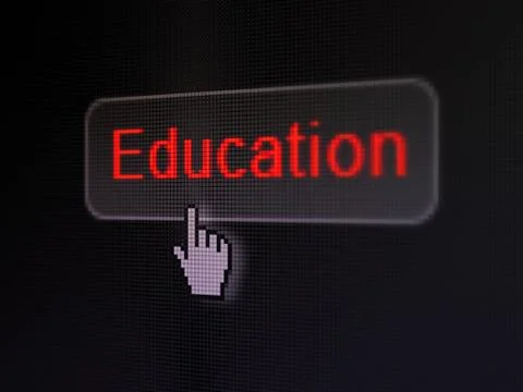 Education concept: Education on digital button background Stock Illustration