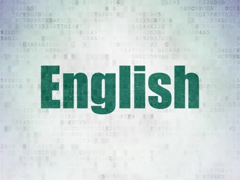 Education concept: English on Digital Data Paper background Stock Illustration