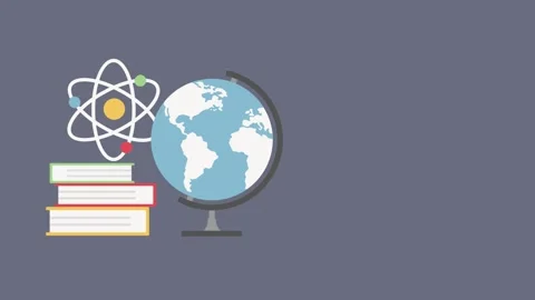 Education concept flat icon animation for explainer video Stock Footage 243061562