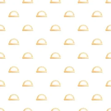 Education concept with geometric protractor tools repeating pattern Illustrazione stock