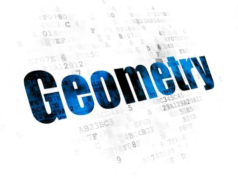 Education concept: Geometry on Digital background Stock Illustration