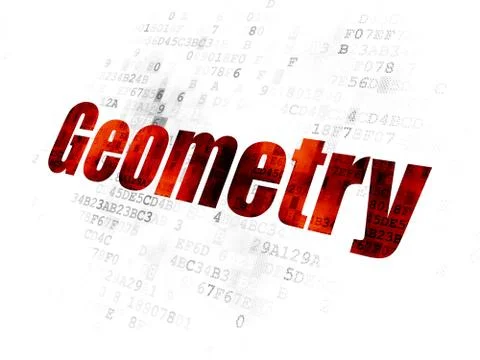 Education concept: Geometry on Digital background Illustration