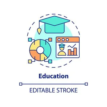 Education concept icon 스톡 일러스트