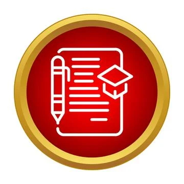 Education concept icon representing learning and academic achievement Illustrazione stock