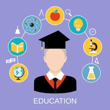 Education Concept Illustrazione stock