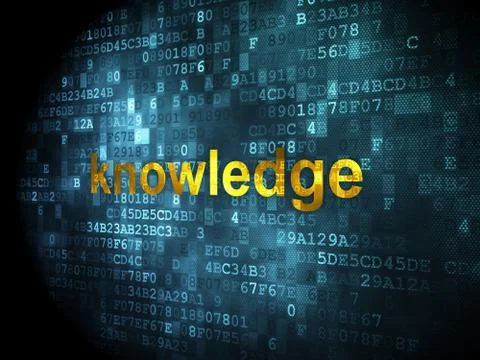 Education concept: Knowledge on digital background Stock Illustration
