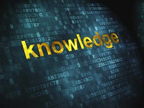 Education concept: Knowledge on digital background Stock Illustration