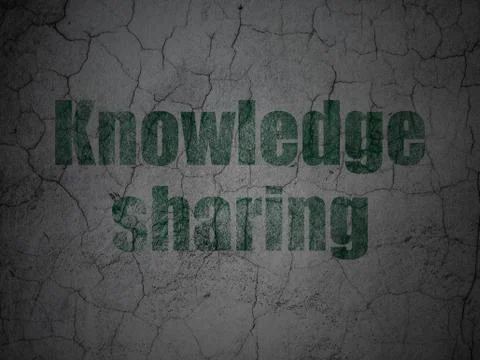 Education concept: Knowledge Sharing on grunge wall background Illustrazione stock