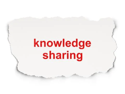 Education concept: Knowledge Sharing on Paper background Stock Illustration