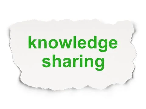 Education concept: Knowledge Sharing on Paper background 스톡 일러스트