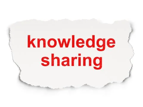 Education concept: Knowledge Sharing on Paper background Illustrazione stock