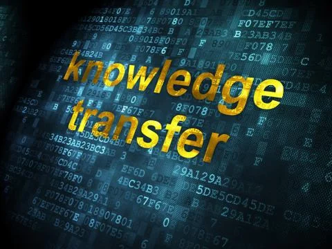 Education concept: Knowledge Transfer on digital background 스톡 일러스트