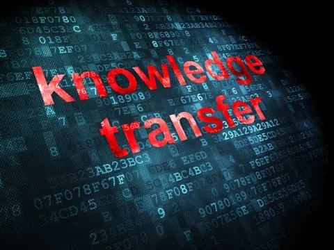 Education concept: Knowledge Transfer on digital background 스톡 일러스트