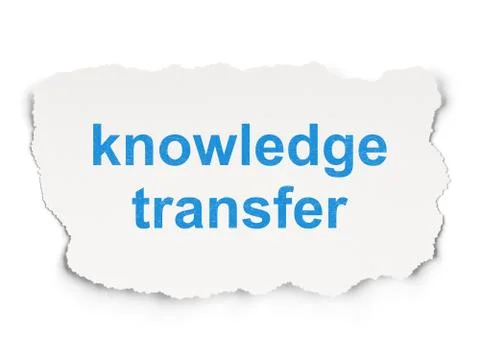 Education concept: Knowledge Transfer on Paper background 스톡 일러스트