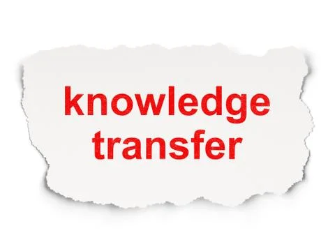 Education concept: Knowledge Transfer on Paper background 스톡 일러스트