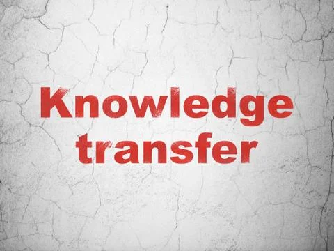 Education concept: Knowledge Transfer on wall background 스톡 일러스트