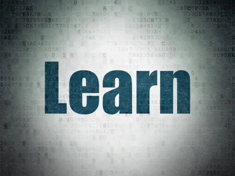 Education concept: Learn on Digital Paper background Иллюстрация