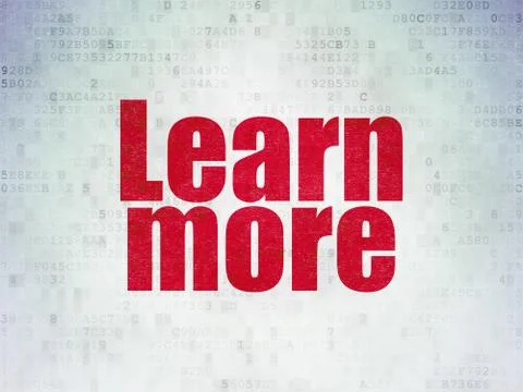 Education concept: Learn More on Digital Data Paper background 스톡 일러스트