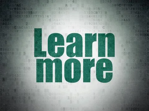 Education concept: Learn More on Digital Data Paper background 스톡 일러스트