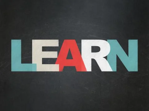 Education concept: Learn on School Board background Stock Illustration