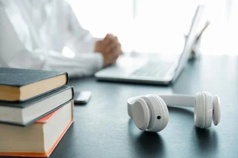 Education concept, learning and teaching with technology, e learning, teach.. Stock Photos