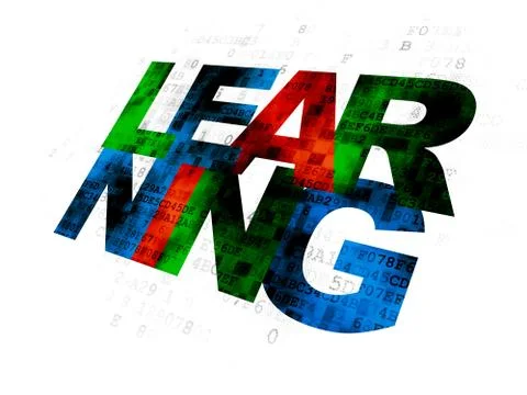 Education concept: Learning on Digital background Stock Illustration