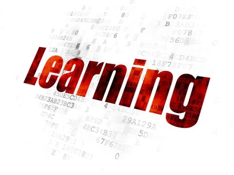 Education concept: Learning on Digital background Stock Illustration