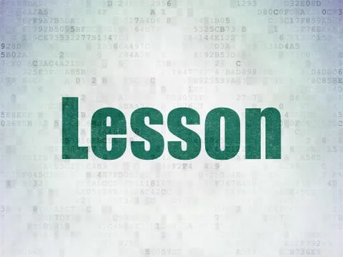 Education concept: Lesson on Digital Data Paper background 스톡 일러스트